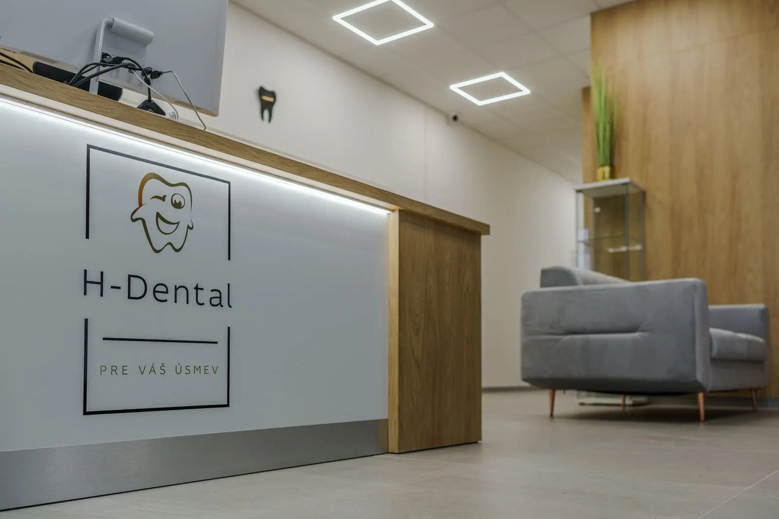 Recepcia zubnej kliniky H-Dental